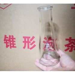 玻璃瓶廠家直銷(xiāo)300ml錐形玻璃飲料瓶